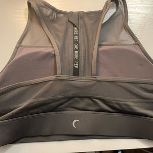 BRAND NEW ZYIA sports bra Size XL grey BOMBER 36